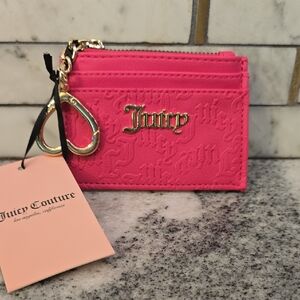 Juicy Couture Pink Wallet with Gold Accents